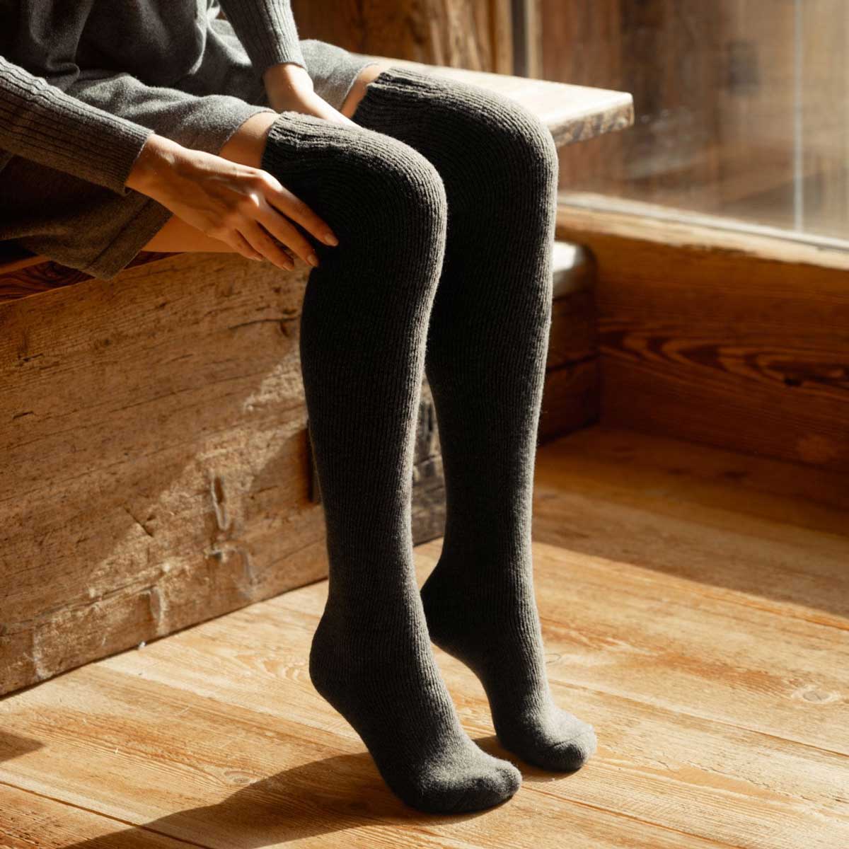 Black Over the Knee (2 pairs)