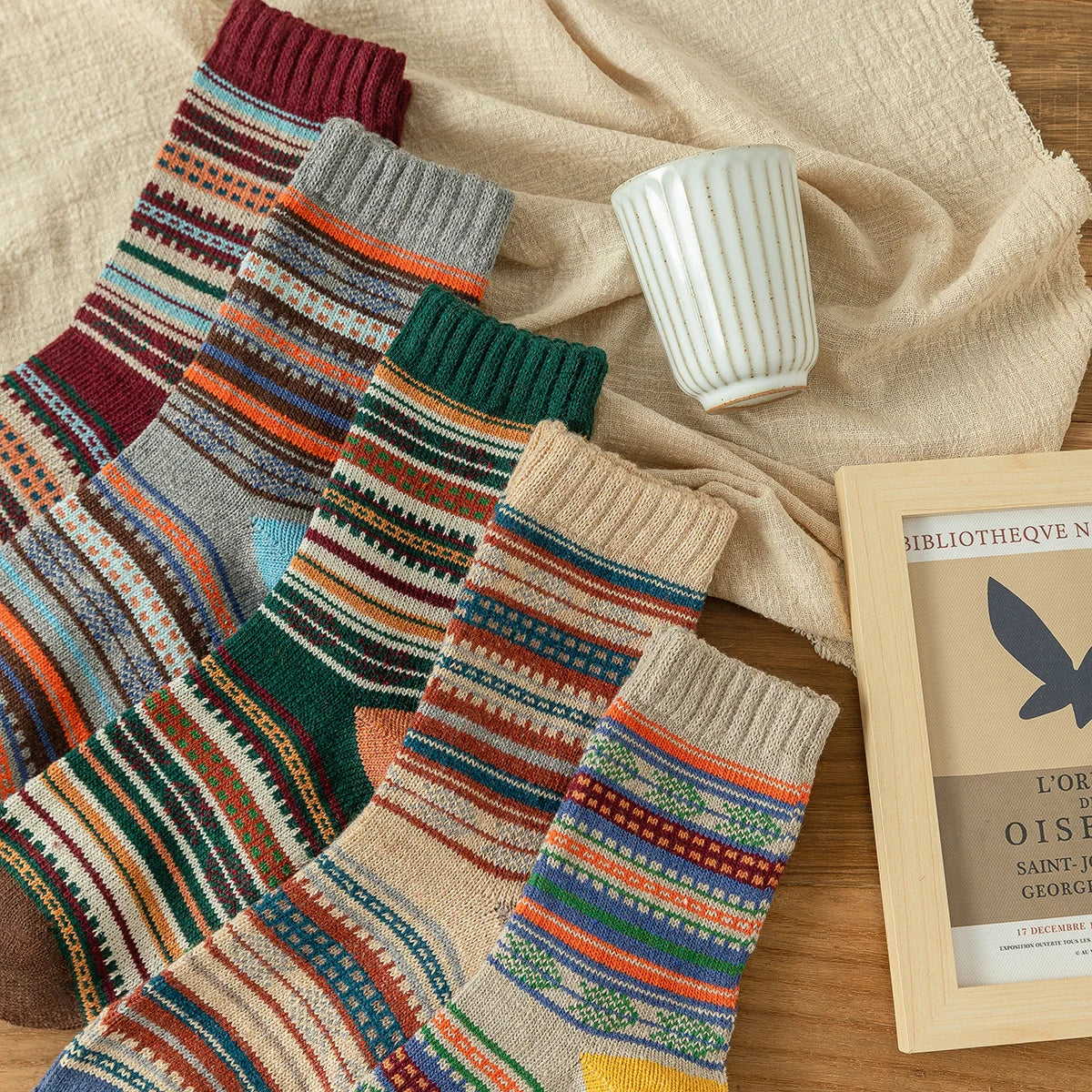 ODO- Socks for Men & Women(5 pairs)