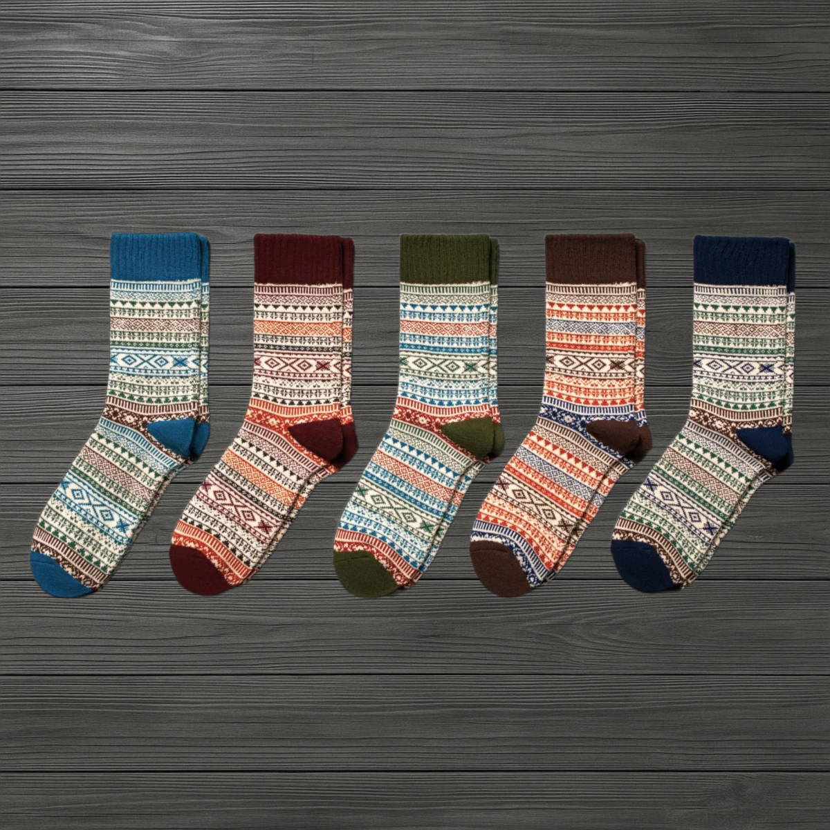 Retro Wool  (5 pairs)